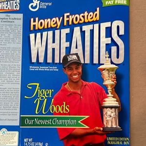 Wheaties open box Tiger Woods